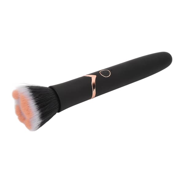 Makeupbørste Foundation Blush Løs Pudderbørste 10 Gear Vibration Elektrisk Massagebørste Sort