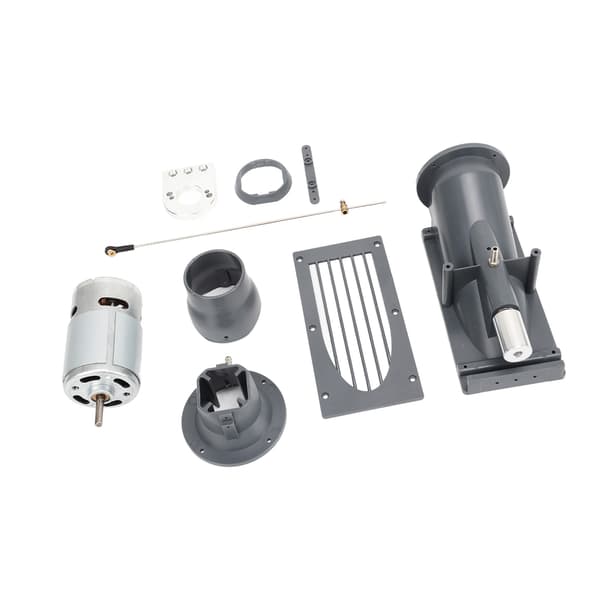 40 mm RC Båt Jetpump Thruster RC Båt Thruster Jetpump Set med 775 Borstad Motor Grå