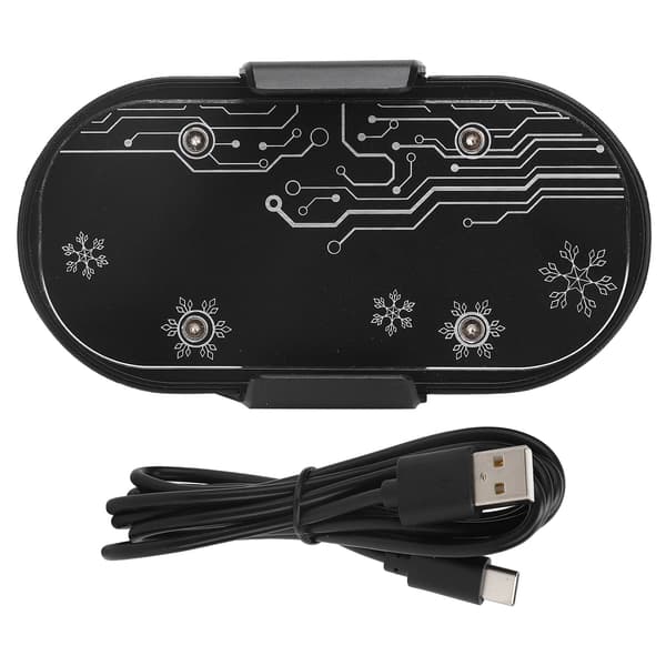 Mobiltelefon Halvleder Køleventilator Bærbar Telefonkøler Køleplade til Gaming (Sort)