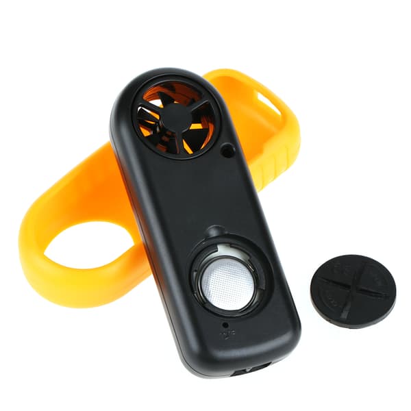 Bärbar Digital Anemometer Vindhastighetsmätare Luftflödeshastighet Temperaturmätare Termometer