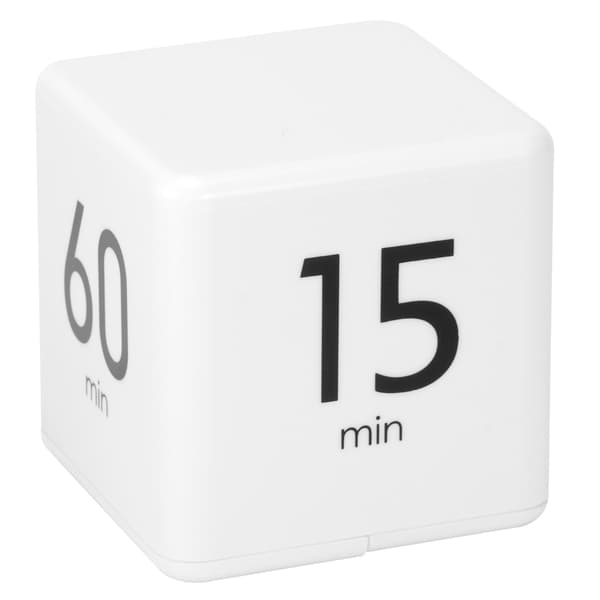 Tyngdekraftssensor terningtimer med LED-display, tidsstyring til hjemmekøkken, skolekontor, 15/20/30/60 minutters nedtælling