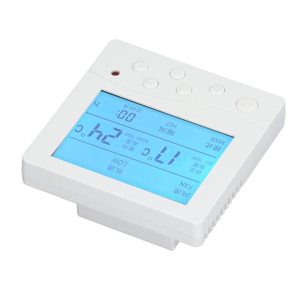 Smart LCD-termostat för hemmet 220V Pålitlig Anti-interferens Central Luftkonditioneringsregulator