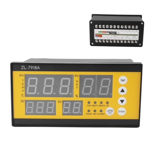 Inkubator Temperatur Fugtighedssensor LED Lys Speciel Engelsk Controller til Inkubator 100‑240V