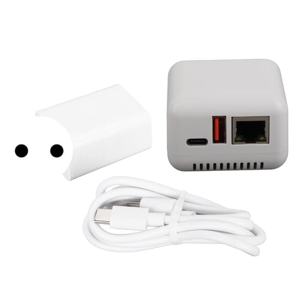 USB 2.0 Nätverksskrivarserver 5V LAN Print Share Server Trådlös skrivarserver för Windows XP för Android för Linux 3.4 100‑240V EU-kontakt