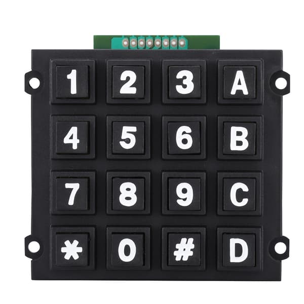 Tangentbordsmoduler med 16 tangenter 4x4 tryckknappar Extern stor knappsats för MCU