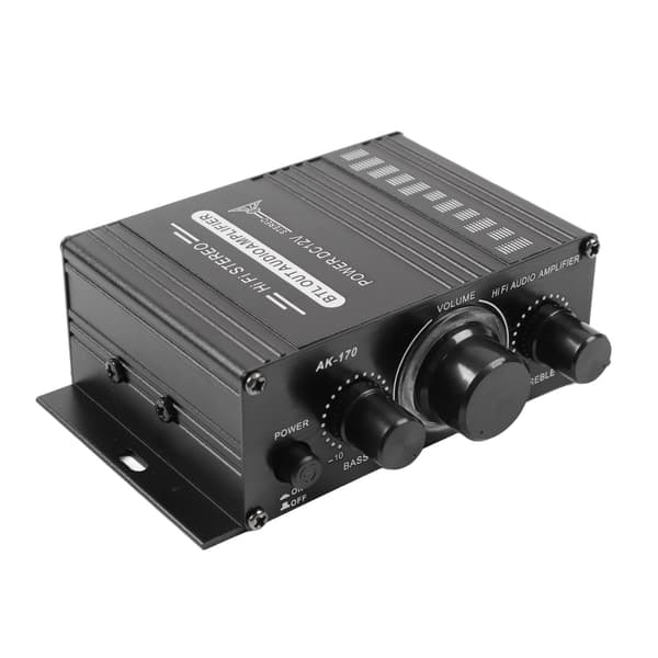 Bil Audio Effektforstærker Dobbeltkanal USB SD-kort AUX Bluetooth Stereo Mini Forstærker 12V