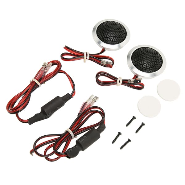 2st 150W Dome Tweeter 2-vägs System Hög Känslighet Silver Svart Dome Audio Tweeter för Bil Audio System