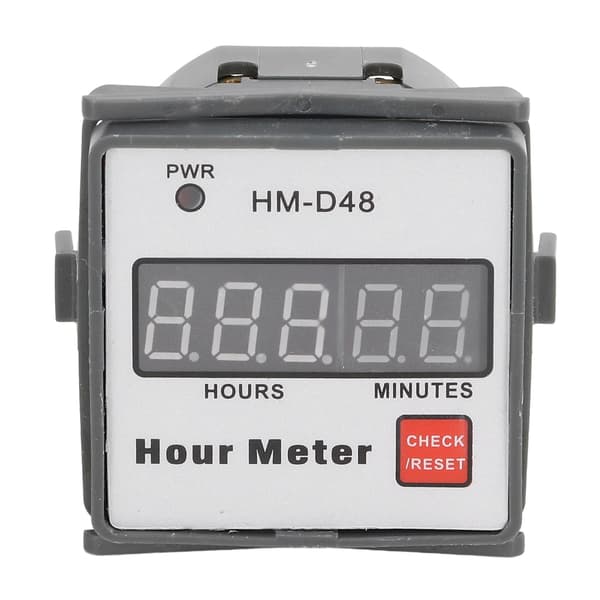 Timetæller Digitalt Display 0‑999.99t Timer Timetæller AC 220V til Motorudstyr
