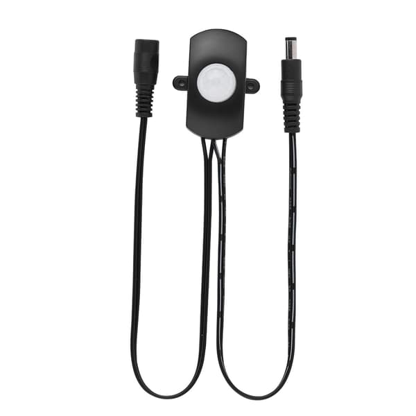 5A DC 6‑24V Mini PIR Infrarød Bevægelsessensor Detektor Switch LED Strip Automatisk Switch Sort