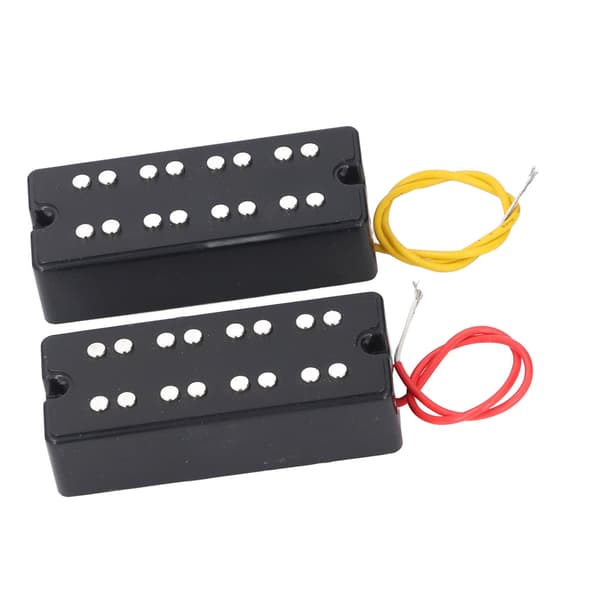 Humbucker Pickup Set Öppen Stil 2 Hål Dubbelspolig Pickup för 4-strängad Elbasgitarr