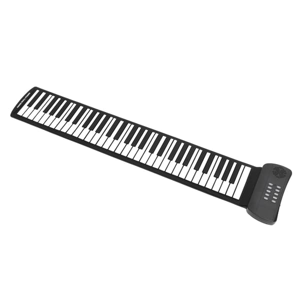 Rulleklaver til børn 61 tangenter elektronisk tykt bærbart foldbart USB genopladeligt keyboard