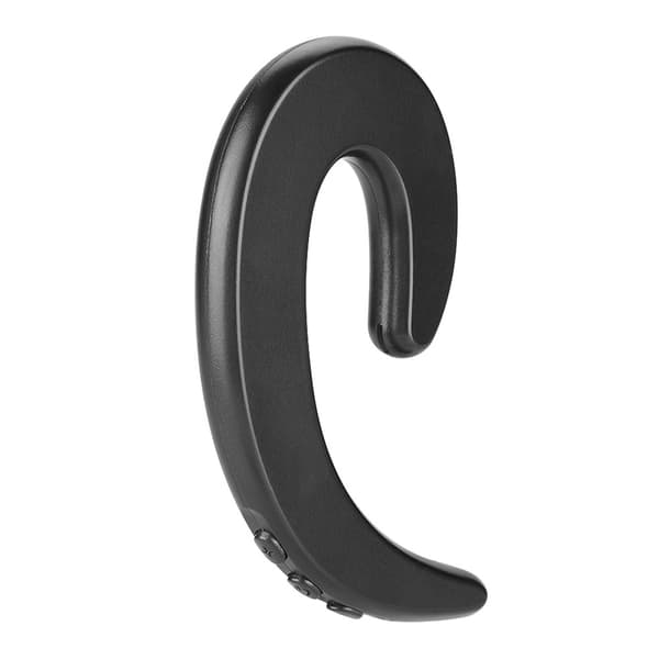 Håndfri ørekrog Bluetooth-hovedtelefon Trådløs smertefri knogleledning øretelefonhoveder (sort)