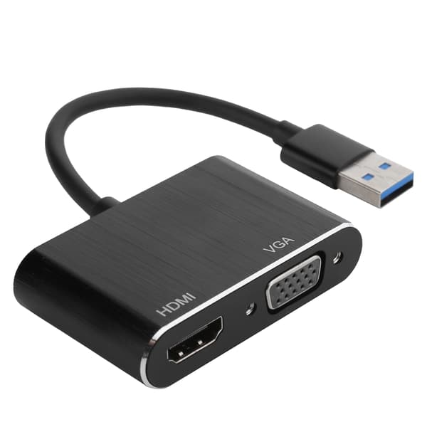 USB3.0 til VGA/HDMI-adapter Strømkonverter Skærmudvidelsesdock Computerudstyr