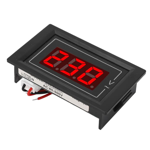 AC Display Meter Digital Spændingsmåler Lille Panel 1 Fase Voltmeter Multimeter AC60-500V