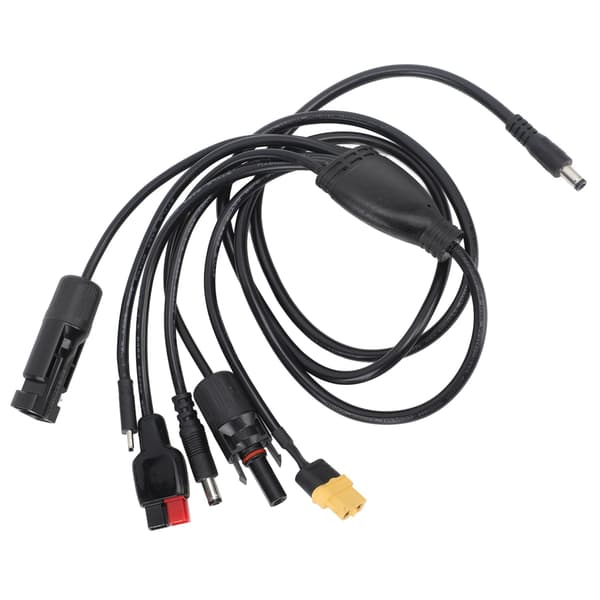 Solopladningskabel Panelstik DC Han til XT60 Han Hun USB C til Anderson DC Han Hoved 1 til 6 1,2 meter