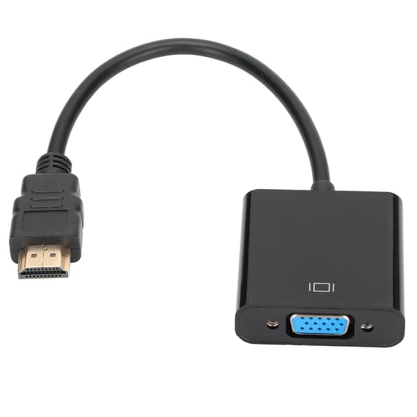 High-Definition Multimedia Interface til VGA-adapter 1080P HD bærbar ABS-konverter