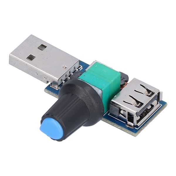 USB fläkthastighetsregulator volymrattjusterare modul lågbrus PWM-regulator