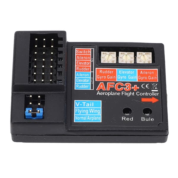 AFC3 3-axlig gyro-stabilisator flygkontroll för RC fastvingade flygplan, 4-6V DC, helautomatisk balanssystem
