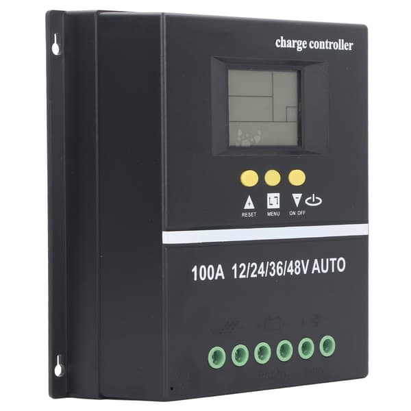MPPT Solar Charge Controller Dobbelt USB-port Baggrundsbelyst LCD-display Solpanel Regulator 12V 24V 36V 48V Adaptiv