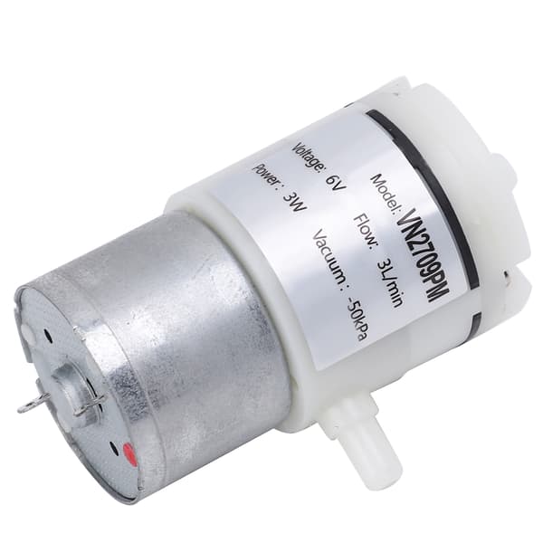3 st 6V DC membranpump 3L/min Mini tyst luftvakuumpump