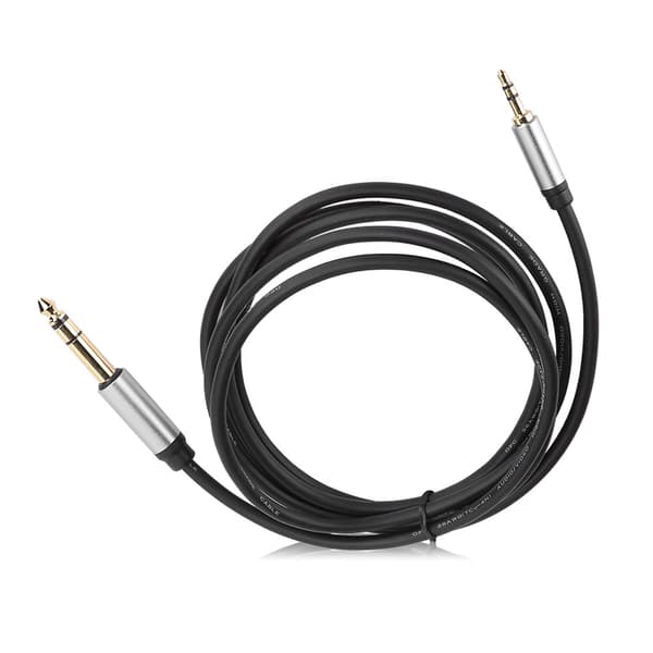 3.5MM til 6.5MM Audio Adapterkabel Han til Han HiFi Lydkvalitet Forbindelseslinje til Telefon (1.8M)