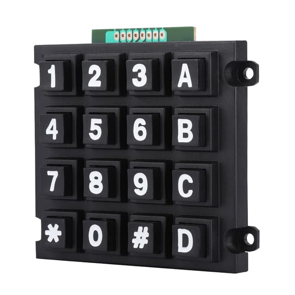 Tangentbordsmoduler med 16 tangenter 4x4 tryckknappar Extern stor knappsats för MCU