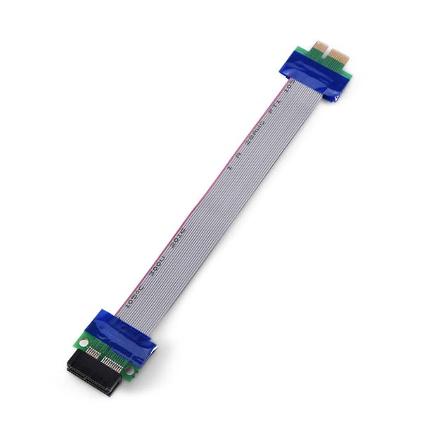 PCI-E Professionel 1X til 1X Han til Hun VGA Grafikkort Forlængerbåndkabel