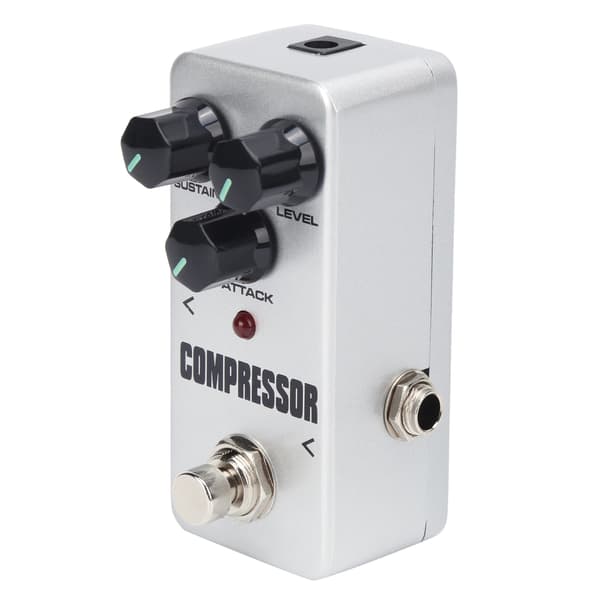 Gitarrkompressorer Aluminiumlegering Brett Justeringsområde Pedal Mini Instrumenttillbehör