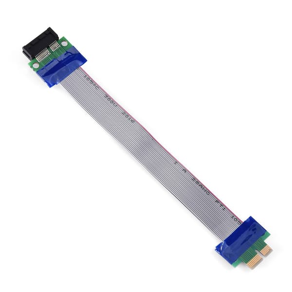 PCI-E Professionel 1X til 1X Han til Hun VGA Grafikkort Forlængerbåndkabel