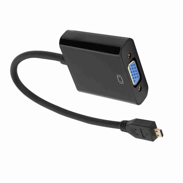 Micro HDMI til VGA Video Konverter Adapter 1080P til Raspberry Pi 4B med Strømforsyningsfunktion