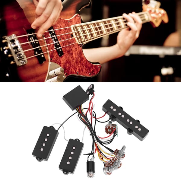 Basgitarr Förförstärkarkretskort, Aktiv Pickup Kabelhärva Ersättningssats