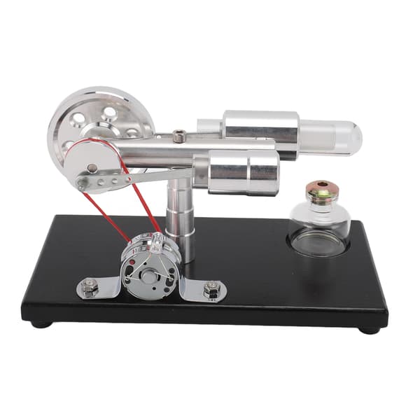 Sterling Engine Model med Farverigt LED-lys Stirling Engine Motor Model Pædagogisk Legetøj Elektricitetsgenerator