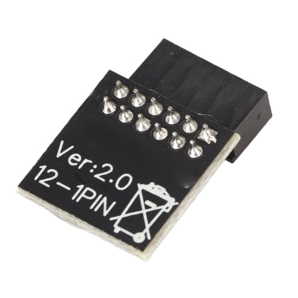 TPM 2.0-modul LPC-gränssnitt Stabil Hög säkerhet Hållbart material 12-stifts LPC-modul för moderkort PC