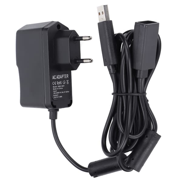 USB til AC-adapter Højfølsom AC-adapterkonverter Strømkabel til Xbox 360 Kinect-sensor EU-stik 100-240V
