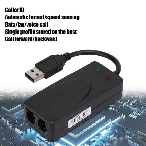 Faxmodem Dubbelport USB2.0 56K Externt Modem Drivrutin för Win 7/Win 8/Win 10/Win XP