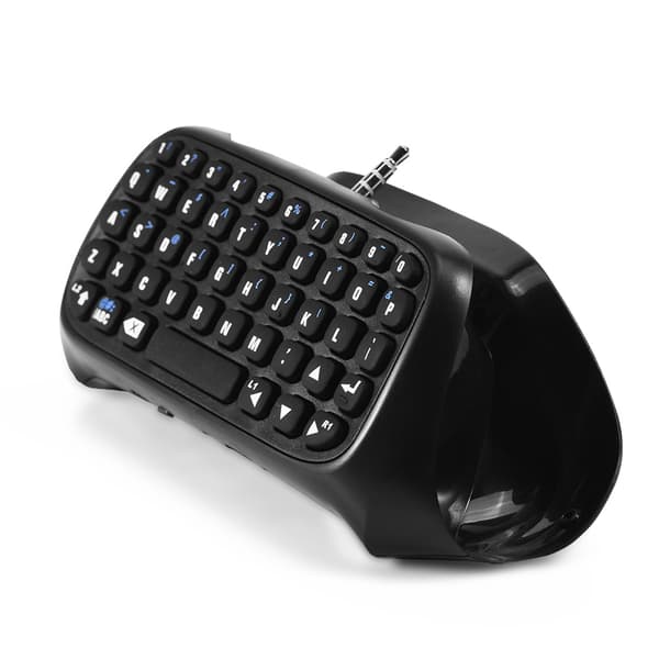 Mini trådlöst Bluetooth-speltangentbord Chatpad för PS4-kontroll