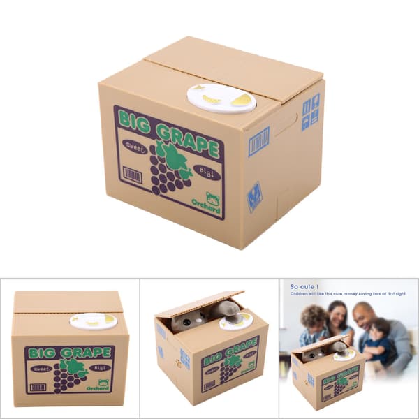 Bedårande kattspargris Automatisk myntsparbox för barn (#3)