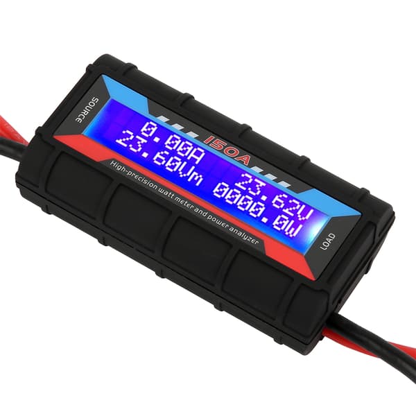 Wattmeter Strømanalysator LCD Digital Voltmeter Ammeter 150A RC Flytester
