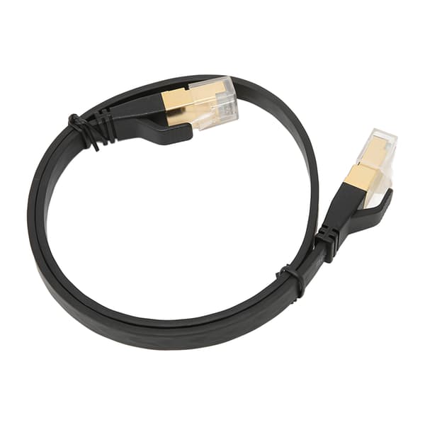 Cat 8 Ethernetkabel 40 Gbps 2000 Mhz RJ45 Han-interface 0,5 meter/19,7 tommer Ethernetkabel til PS5 til Router
