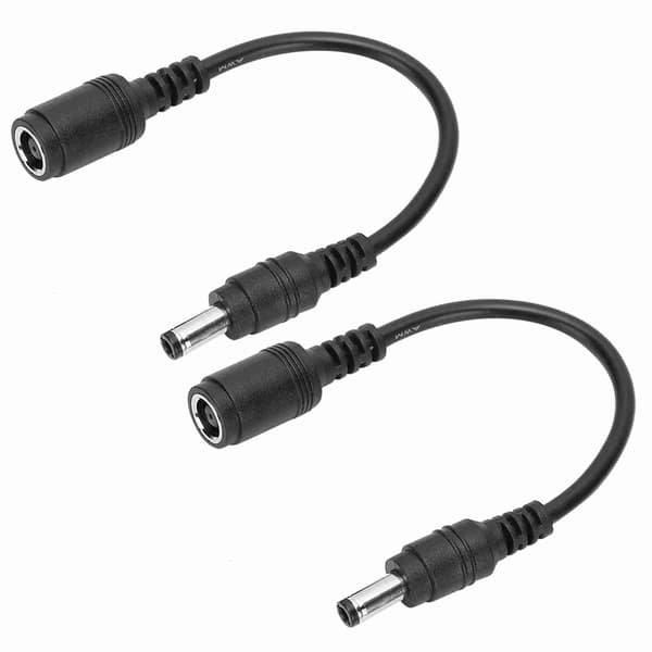 2 stk. DC-strømopladeradapterkonverter 7,4x5,0 mm hun til 5,5x2,5 mm han til HP bærbar computer