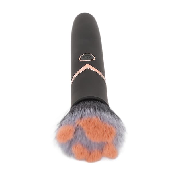 Makeupbørste Foundation Blush Løs Pudderbørste 10 Gear Vibration Elektrisk Massagebørste Sort