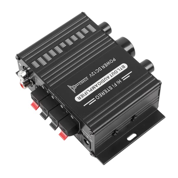 Bil Audio Effektförstärkare Dubbelkanal USB SD-kort AUX Bluetooth Stereo Miniförstärkare 12V