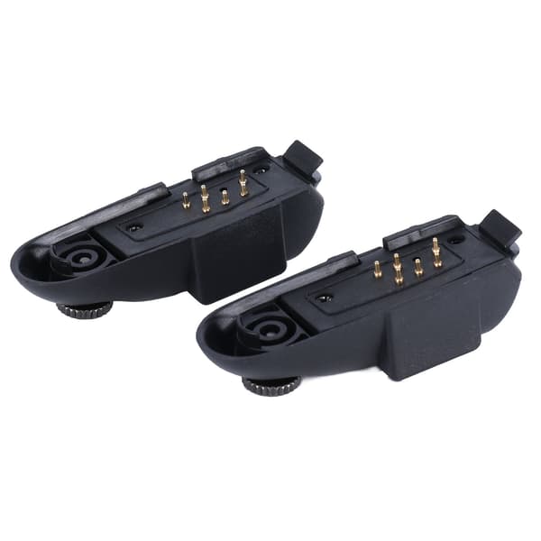 2 stk. Walkie-Talkie 7-ben til 2-ben headsetadapter Bærbar lydheadsetadapter til GP328 GP340