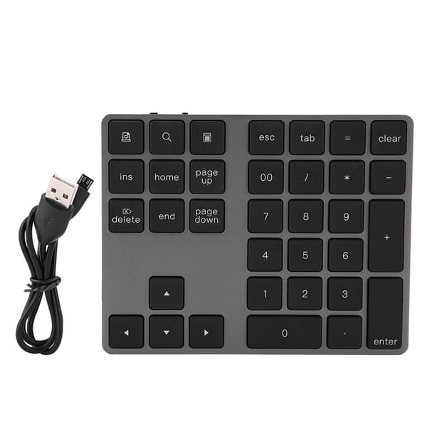 Musta 34 näppäimen mini-numeronäppäimistö langaton Bluetooth-numeronäppäimistö Apple PC:lle