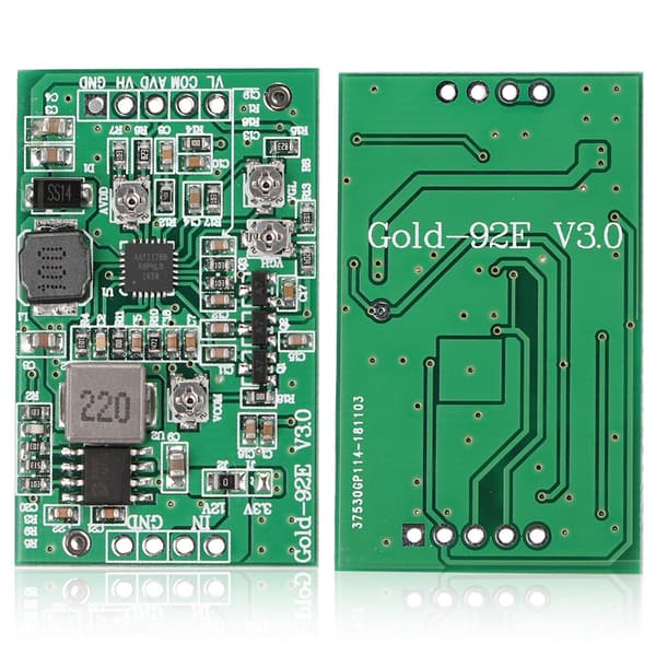Boost Board Modul LCD TCON-kort VGL VGH VCOM AVDD 4 justerbara guld-92E Zhide