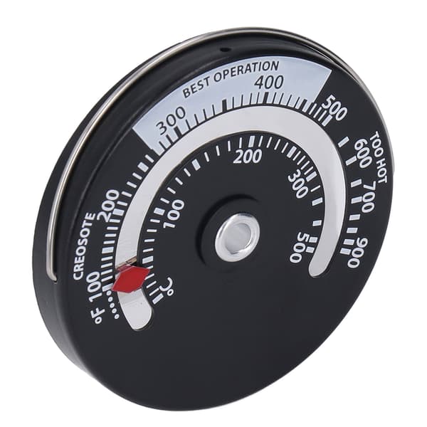 Magnetisk Spistermometer 0-500℃ Urtavla i Aluminiumlegering Högprecisionstermometer för Eldstad