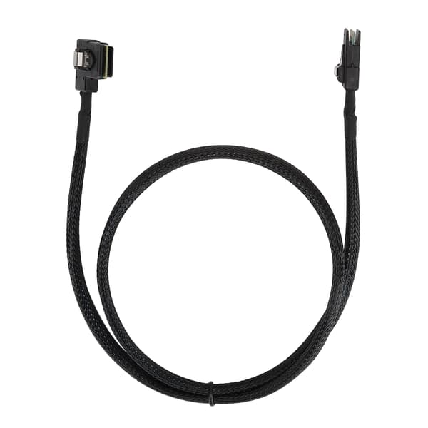 MINI SAS 36P 0,8 meter formsprutning SFF-8087 höger vinkel till SFF8087 hårddisklina