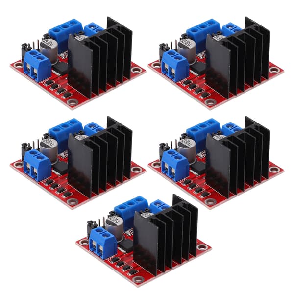 5 stk. L298N Dual H-Bridge Stepper Motor Driver Controller Board Modul