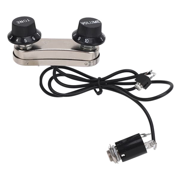 Violin Pickup Piezo Transducer Bridge Sæt med Tone Volumenknap til Violindele