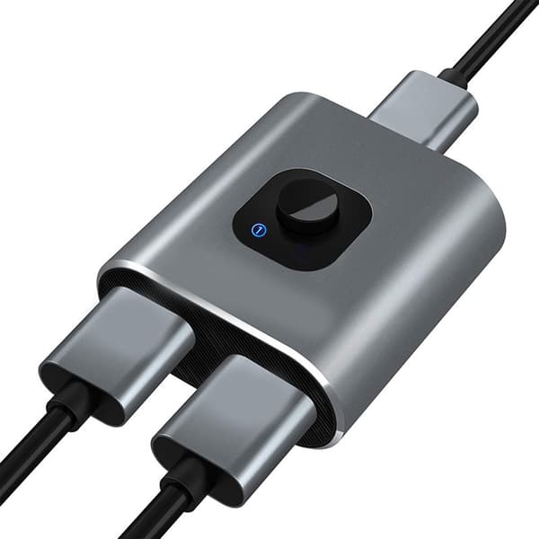 HD Multimedia Interface-omkopplare 2 in 1 ut 4K 60Hz stöder 3D HD dubbelriktad HD Multimedia Interface-splitter